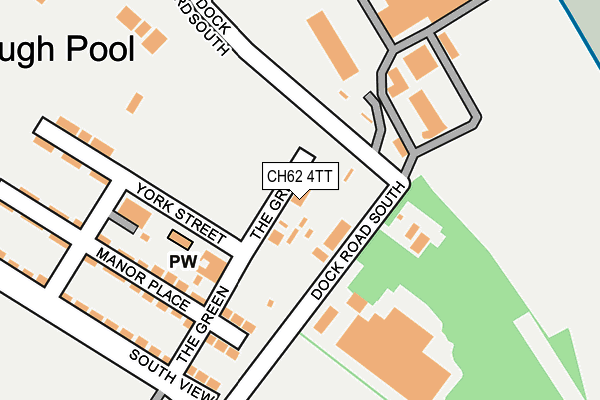 CH62 4TT map - OS OpenMap – Local (Ordnance Survey)