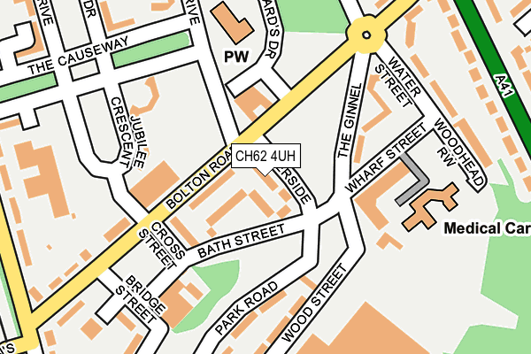 CH62 4UH map - OS OpenMap – Local (Ordnance Survey)