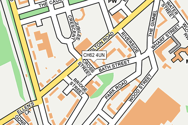 CH62 4UN map - OS OpenMap – Local (Ordnance Survey)