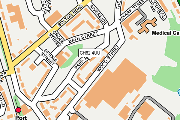 CH62 4UU map - OS OpenMap – Local (Ordnance Survey)