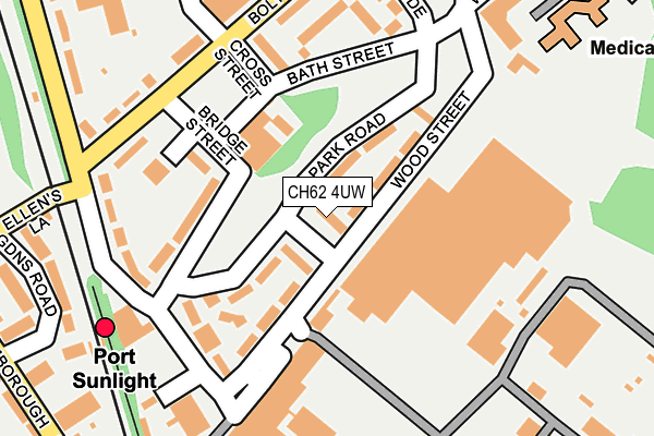 CH62 4UW map - OS OpenMap – Local (Ordnance Survey)