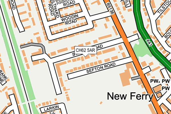 CH62 5AR map - OS OpenMap – Local (Ordnance Survey)