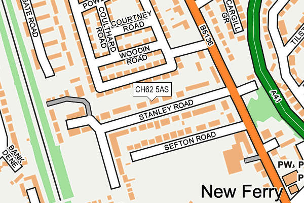 CH62 5AS map - OS OpenMap – Local (Ordnance Survey)