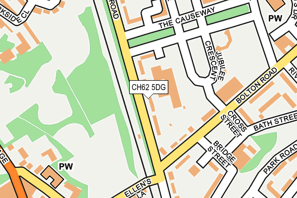 CH62 5DG map - OS OpenMap – Local (Ordnance Survey)