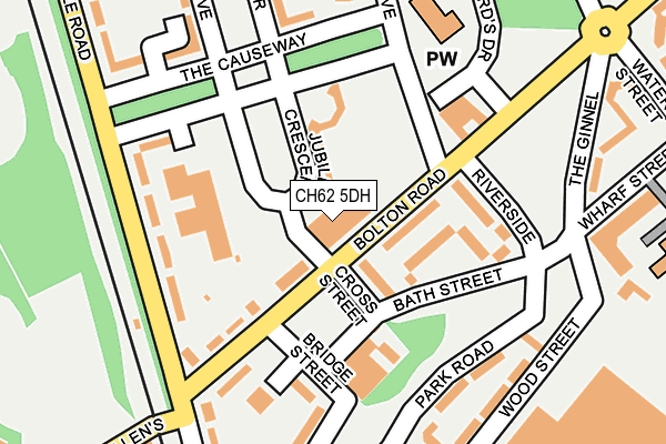 CH62 5DH map - OS OpenMap – Local (Ordnance Survey)