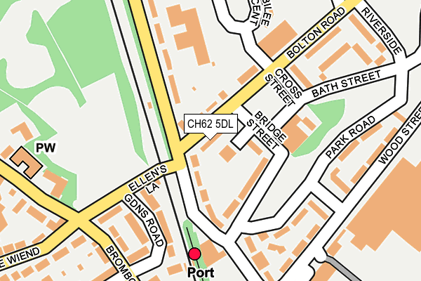 CH62 5DL map - OS OpenMap – Local (Ordnance Survey)