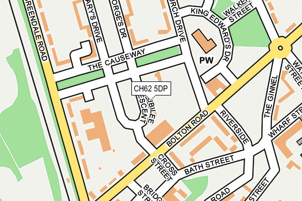 CH62 5DP map - OS OpenMap – Local (Ordnance Survey)