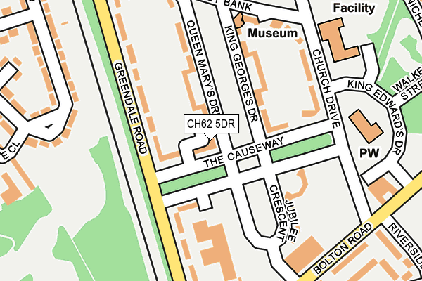 CH62 5DR map - OS OpenMap – Local (Ordnance Survey)