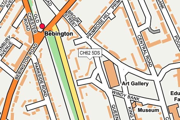 CH62 5DS map - OS OpenMap – Local (Ordnance Survey)