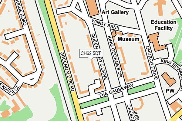 CH62 5DT map - OS OpenMap – Local (Ordnance Survey)