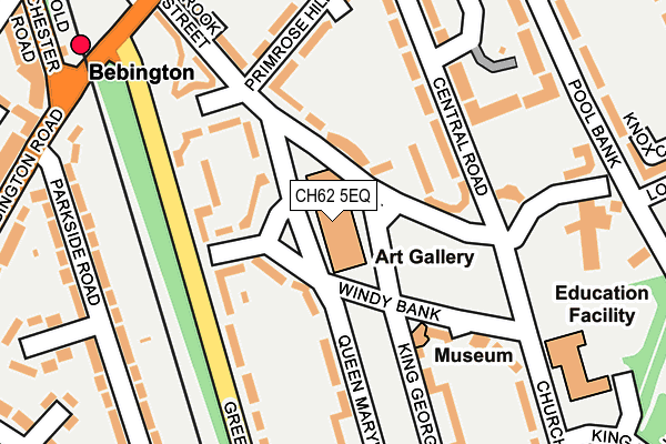 CH62 5EQ map - OS OpenMap – Local (Ordnance Survey)