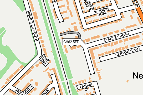 CH62 5FD map - OS OpenMap – Local (Ordnance Survey)