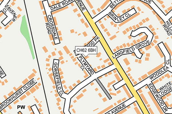 CH62 6BH map - OS OpenMap – Local (Ordnance Survey)