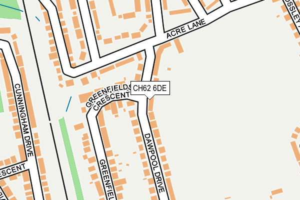 CH62 6DE map - OS OpenMap – Local (Ordnance Survey)