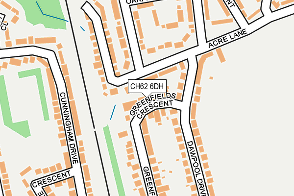 CH62 6DH map - OS OpenMap – Local (Ordnance Survey)