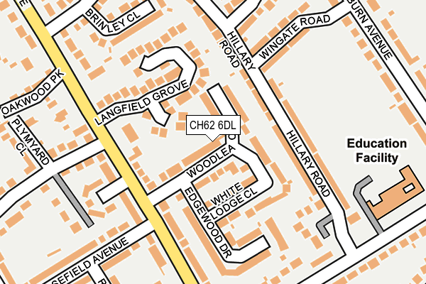 CH62 6DL map - OS OpenMap – Local (Ordnance Survey)