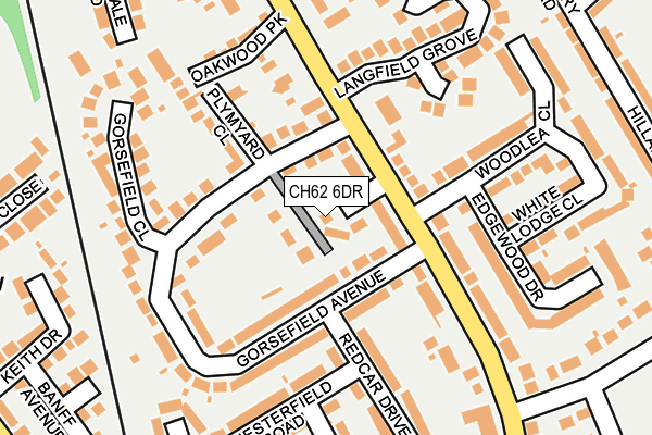 CH62 6DR map - OS OpenMap – Local (Ordnance Survey)