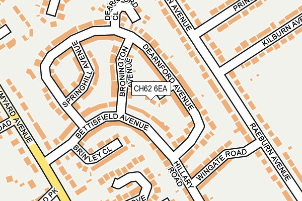 CH62 6EA map - OS OpenMap – Local (Ordnance Survey)