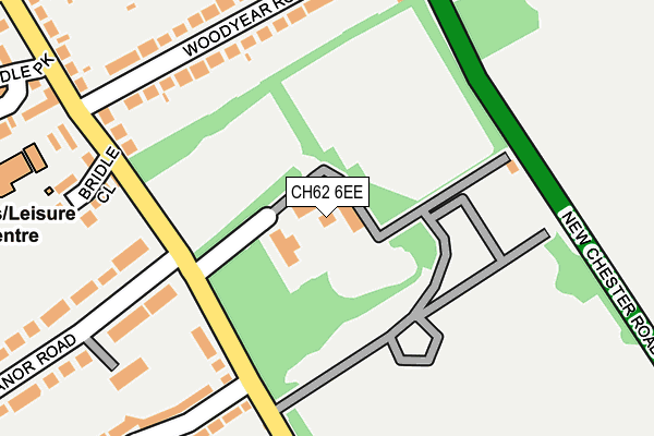 CH62 6EE map - OS OpenMap – Local (Ordnance Survey)