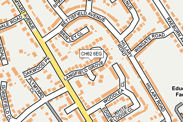 CH62 6EG map - OS OpenMap – Local (Ordnance Survey)