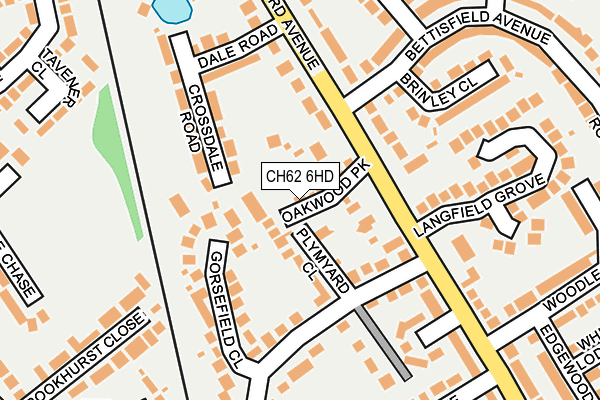 CH62 6HD map - OS OpenMap – Local (Ordnance Survey)