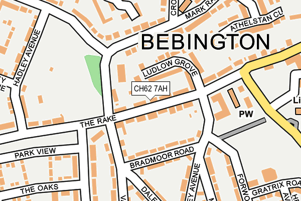 CH62 7AH map - OS OpenMap – Local (Ordnance Survey)