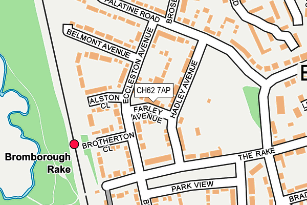 CH62 7AP map - OS OpenMap – Local (Ordnance Survey)