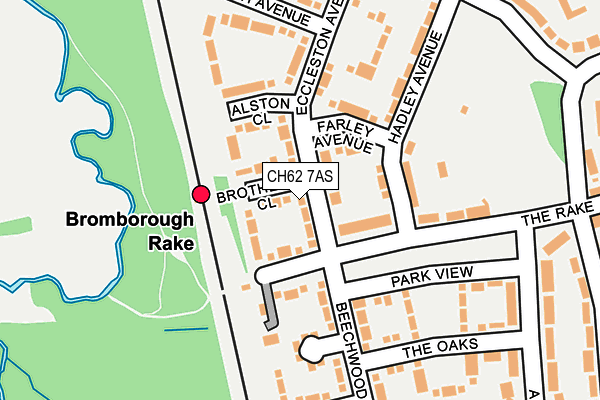 CH62 7AS map - OS OpenMap – Local (Ordnance Survey)