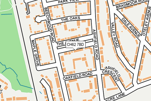 CH62 7BD map - OS OpenMap – Local (Ordnance Survey)