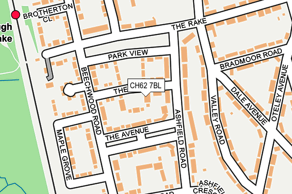 CH62 7BL map - OS OpenMap – Local (Ordnance Survey)