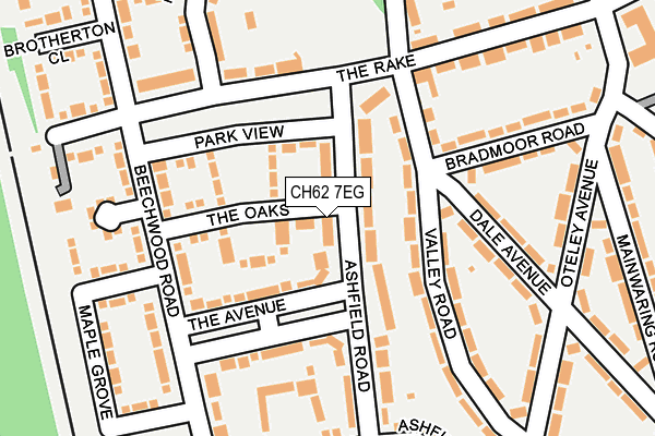 CH62 7EG map - OS OpenMap – Local (Ordnance Survey)