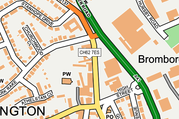 CH62 7ES map - OS OpenMap – Local (Ordnance Survey)