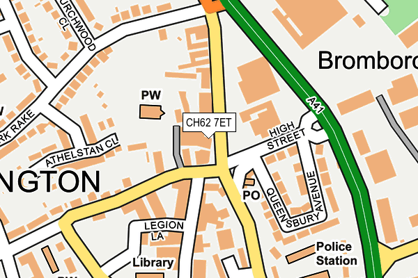 CH62 7ET map - OS OpenMap – Local (Ordnance Survey)