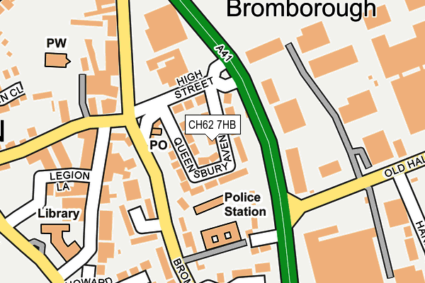 CH62 7HB map - OS OpenMap – Local (Ordnance Survey)