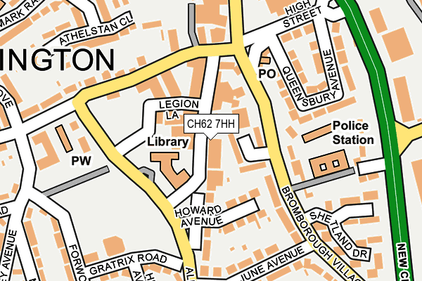 CH62 7HH map - OS OpenMap – Local (Ordnance Survey)