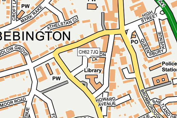 CH62 7JQ map - OS OpenMap – Local (Ordnance Survey)