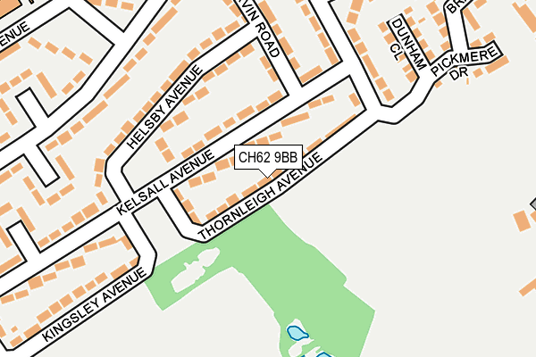 CH62 9BB map - OS OpenMap – Local (Ordnance Survey)