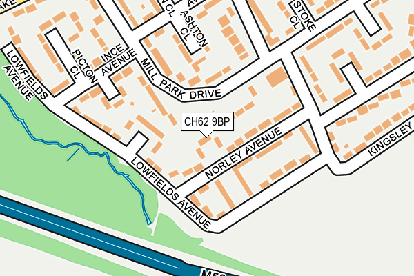 CH62 9BP map - OS OpenMap – Local (Ordnance Survey)