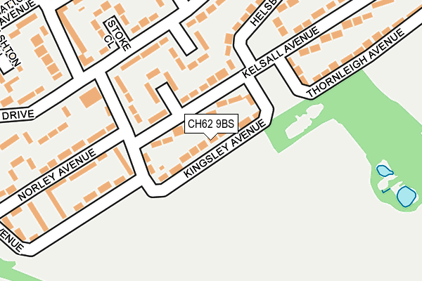 CH62 9BS map - OS OpenMap – Local (Ordnance Survey)