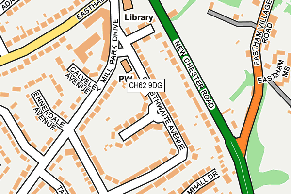 CH62 9DG map - OS OpenMap – Local (Ordnance Survey)