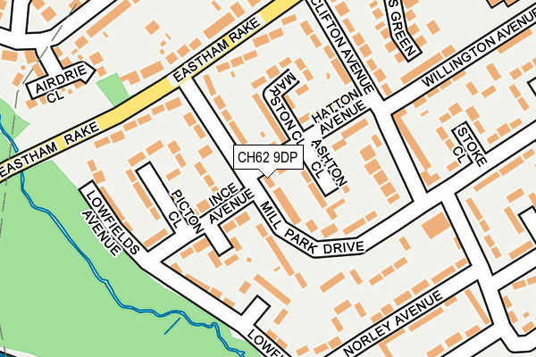 CH62 9DP map - OS OpenMap – Local (Ordnance Survey)