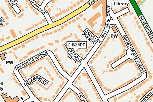 CH62 9DT map - OS OpenMap – Local (Ordnance Survey)