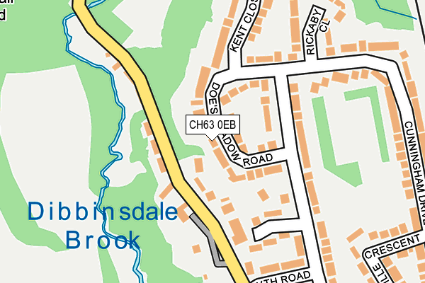 CH63 0EB map - OS OpenMap – Local (Ordnance Survey)