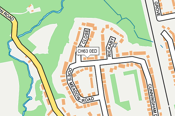 CH63 0ED map - OS OpenMap – Local (Ordnance Survey)