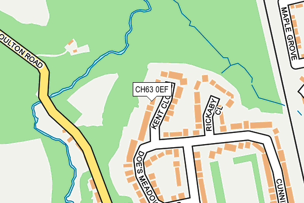 CH63 0EF map - OS OpenMap – Local (Ordnance Survey)