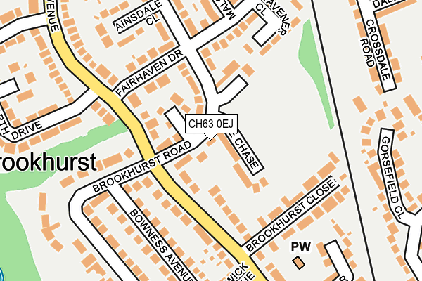 CH63 0EJ map - OS OpenMap – Local (Ordnance Survey)