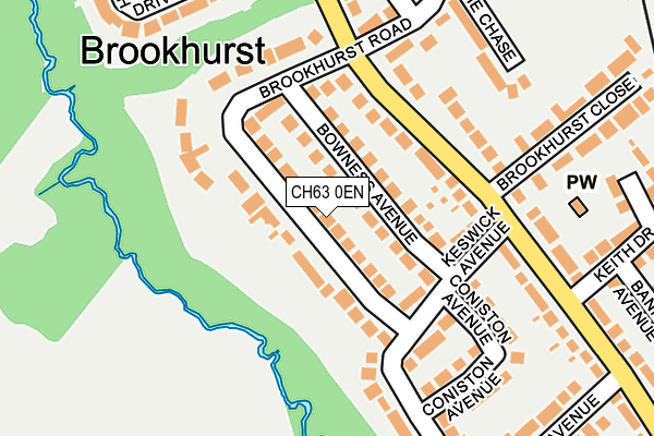 CH63 0EN map - OS OpenMap – Local (Ordnance Survey)