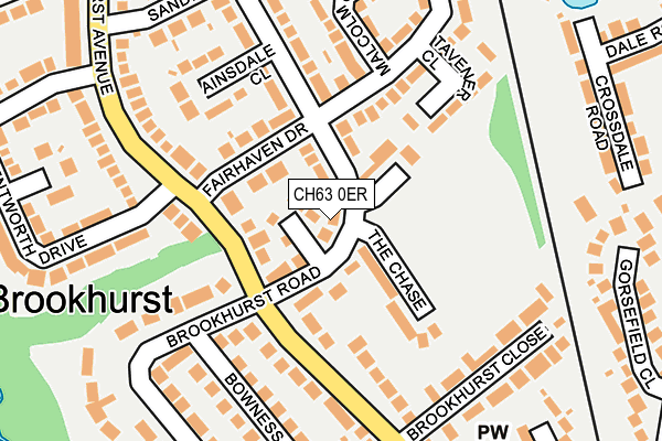 CH63 0ER map - OS OpenMap – Local (Ordnance Survey)