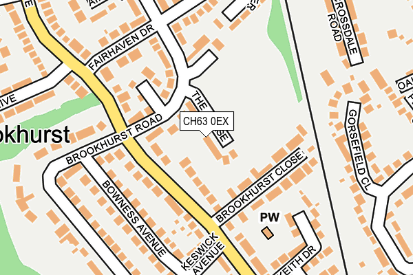 CH63 0EX map - OS OpenMap – Local (Ordnance Survey)