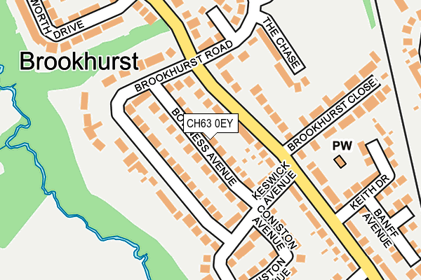 CH63 0EY map - OS OpenMap – Local (Ordnance Survey)